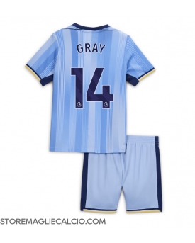 Tottenham Hotspur Archie Gray #14 Maglia Gara Trasferta Repliche 2024-25 Bambino